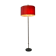 Vintage orange and red floor lamp from the 1970s