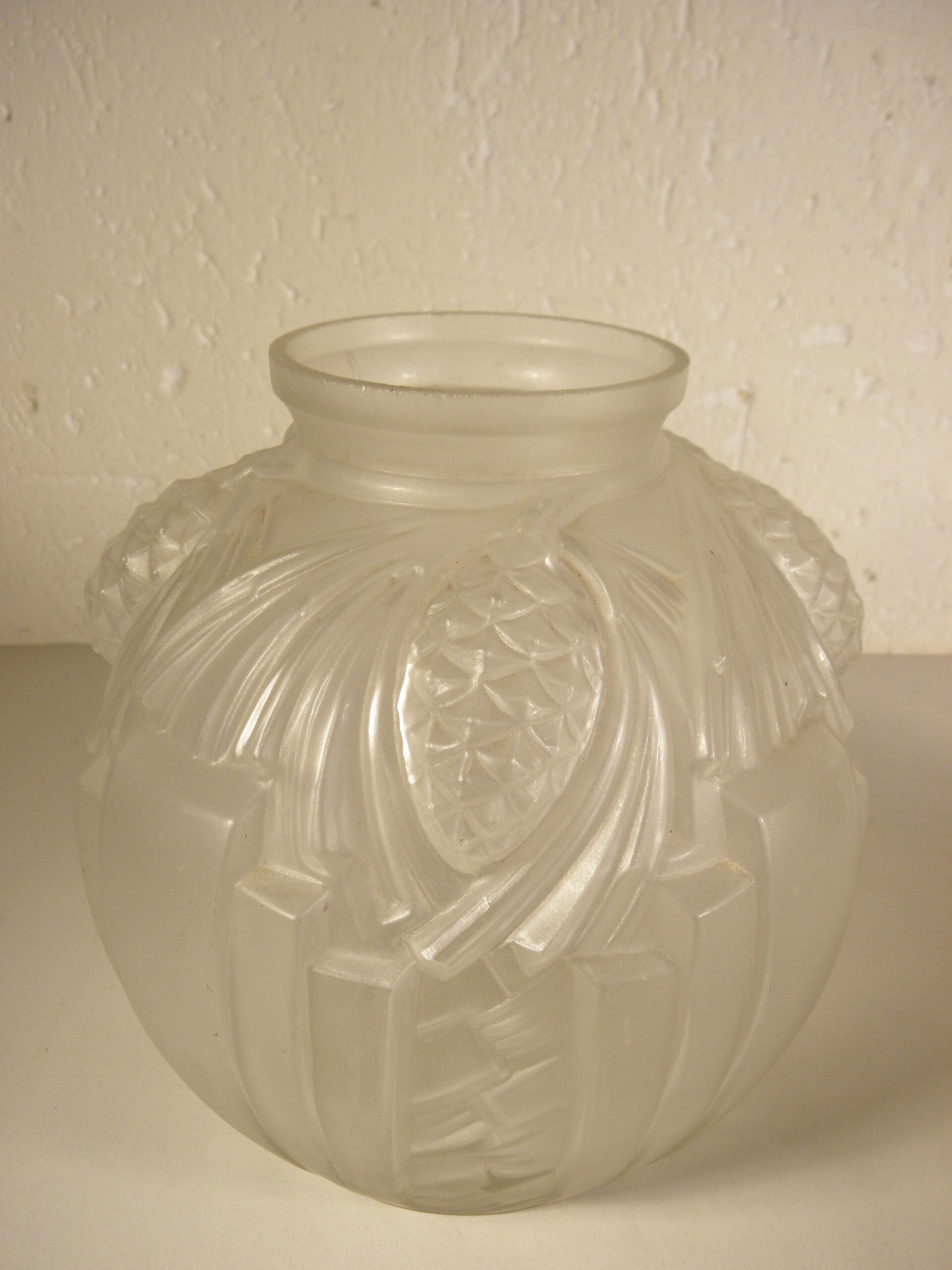 Pair of Art Deco glass vases