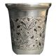 Gobelet à vodka argent russe Moscou décor ciselé XIXème