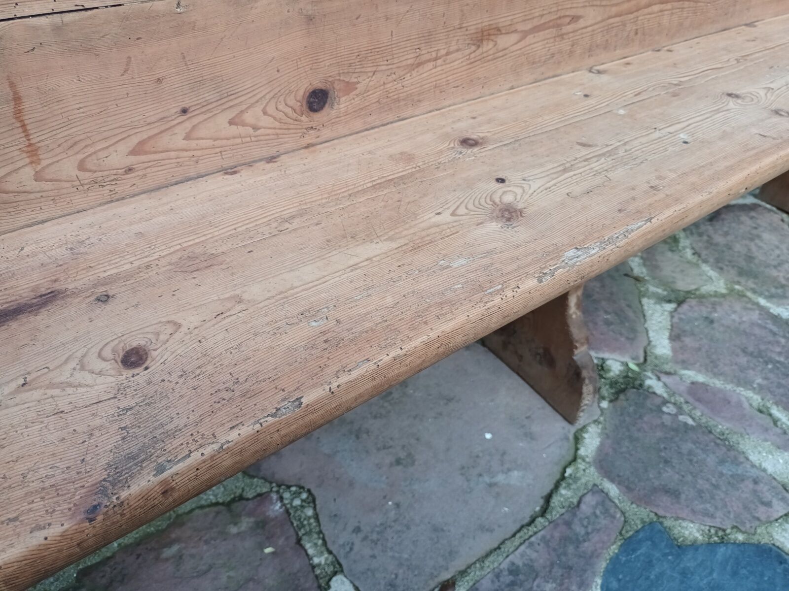Old church pew, 263 cm