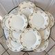 Set of 11 dessert plates Badonviller 30s