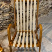 Pair of armchairs by Jan Vaněk, 1940s, fully restored, Czechoslovakia