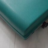 Studio 45 with his suitcase olivetti typewriter