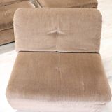 Modular Velvet Sofa by Busnelli, Italy, 1970s