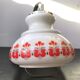 Hanging former opaline blanc monte - drop decor 70s vintage