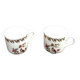 Two PL coffee cups (Limousine Porcelain) the crowned swallow