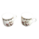 Two PL coffee cups (Limousine Porcelain) the crowned swallow