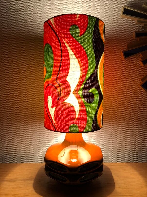 Lampe space age Devil céramique Stein - vintage Germany 70s