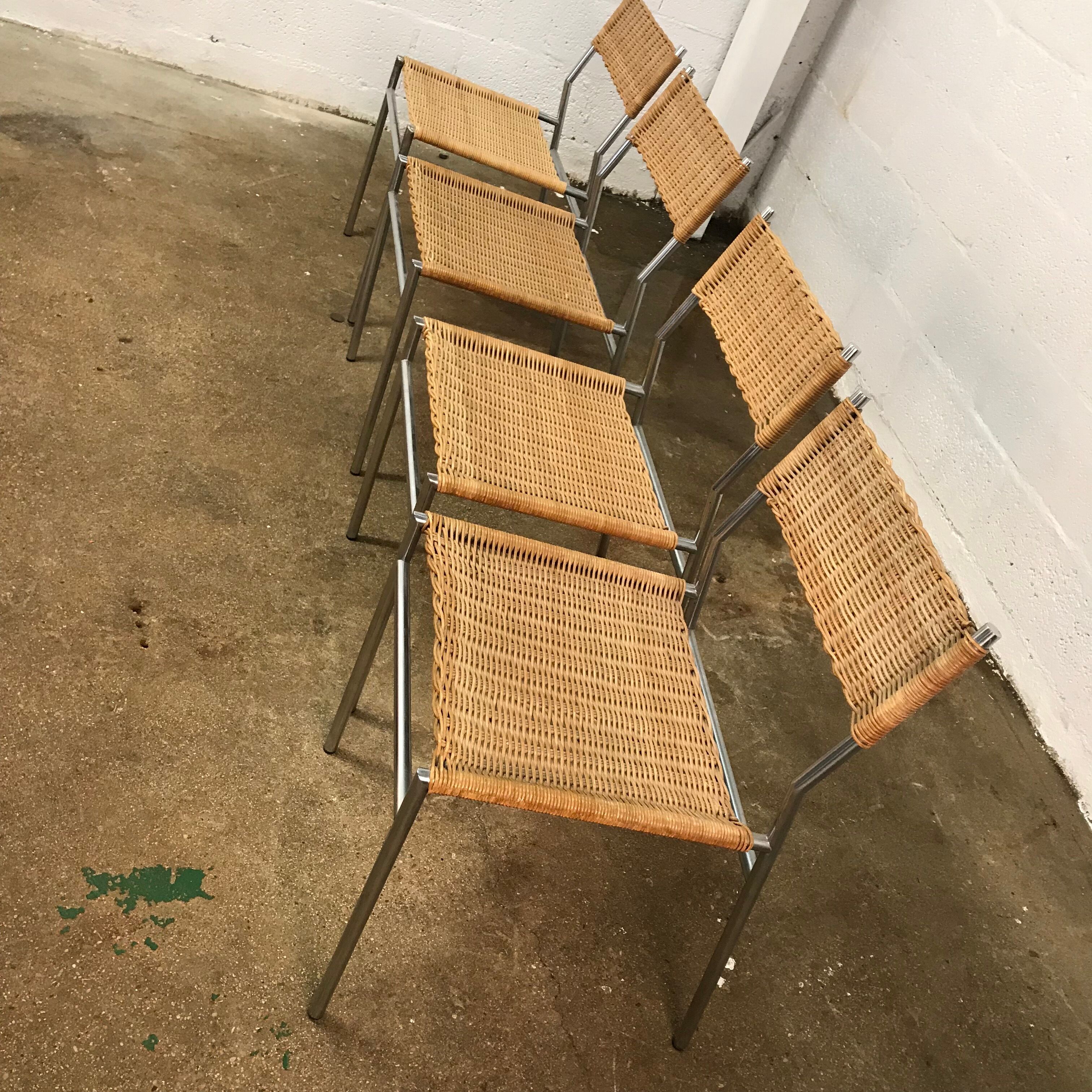 Lot of 4 chairs by Martin Visser for Spectrum, model SE05