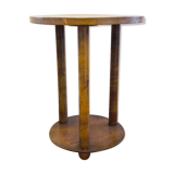 Wooden pedestal table