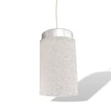 Vintage 60s minimalist white hanging lamp