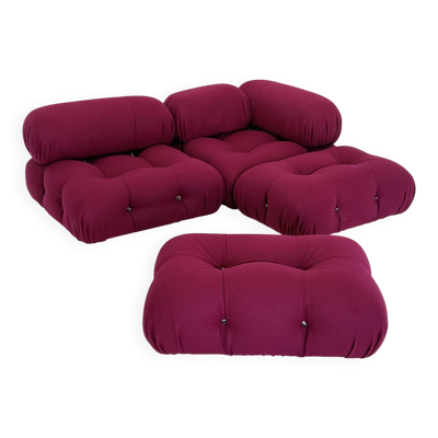 Canapé modulaire Camaleonda en Bordeaux par Mario Bellini pour B&B Italia