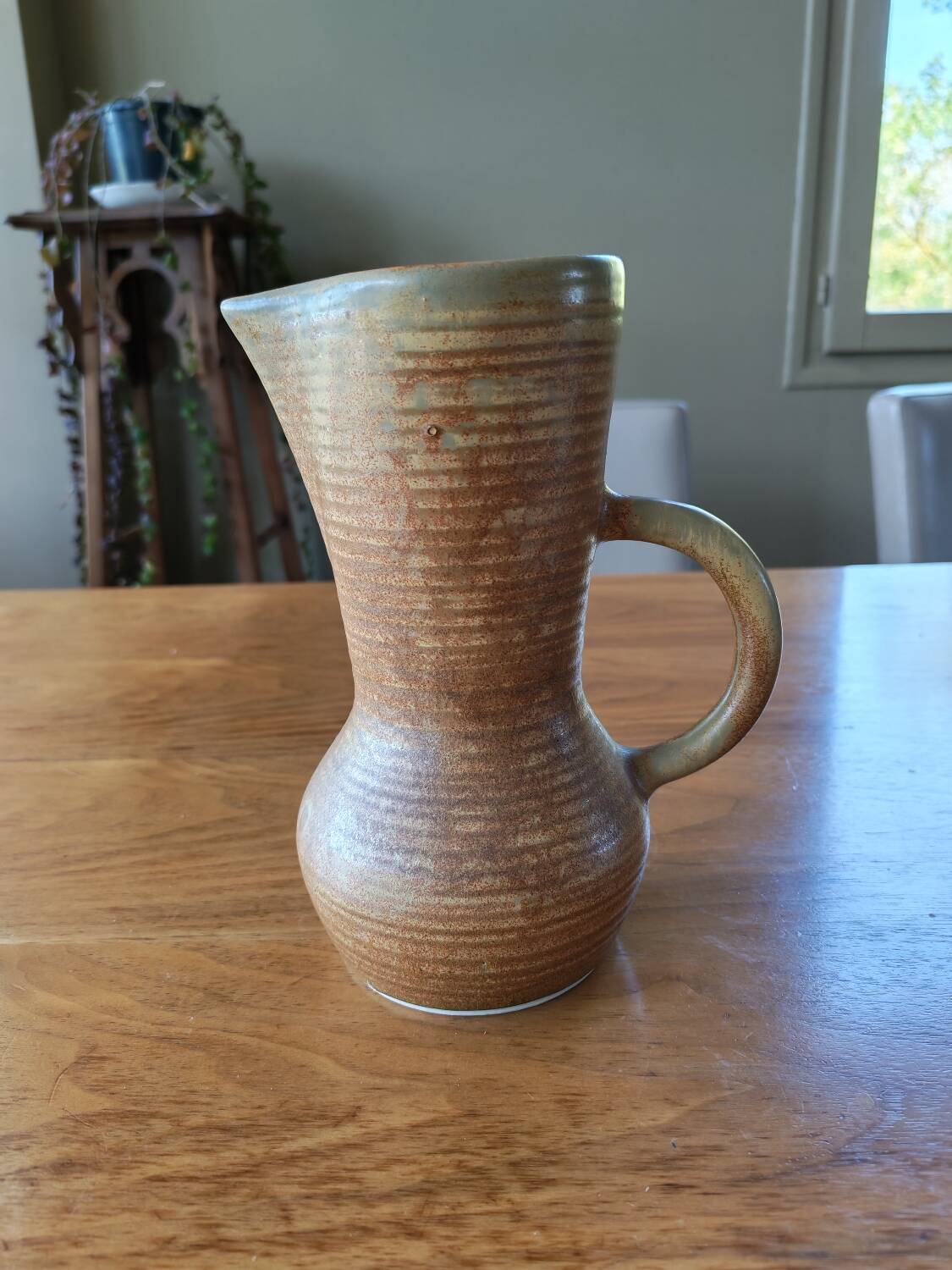 Vintage stoneware jug Crespo Digoin