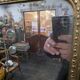 Antique Napoleon III gilded mirror