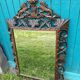 Carved wooden mirror, 19th century vintage.