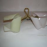 Double flower wall light from the 1950s.