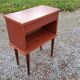 Bedside of the 60s in mahogany conical feet