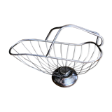 Silver metal bottle holder