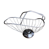 Porte bouteille métal argenté