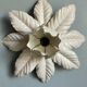 Pair of vintage white metal wall lamps/ceiling lamps