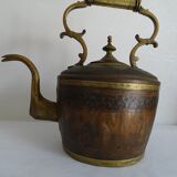 Copper and brass kettle