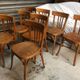 8 chaises bistrot Baumann anciennes