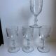 Set of 4 crystal wine glasses engraved 40-50 years