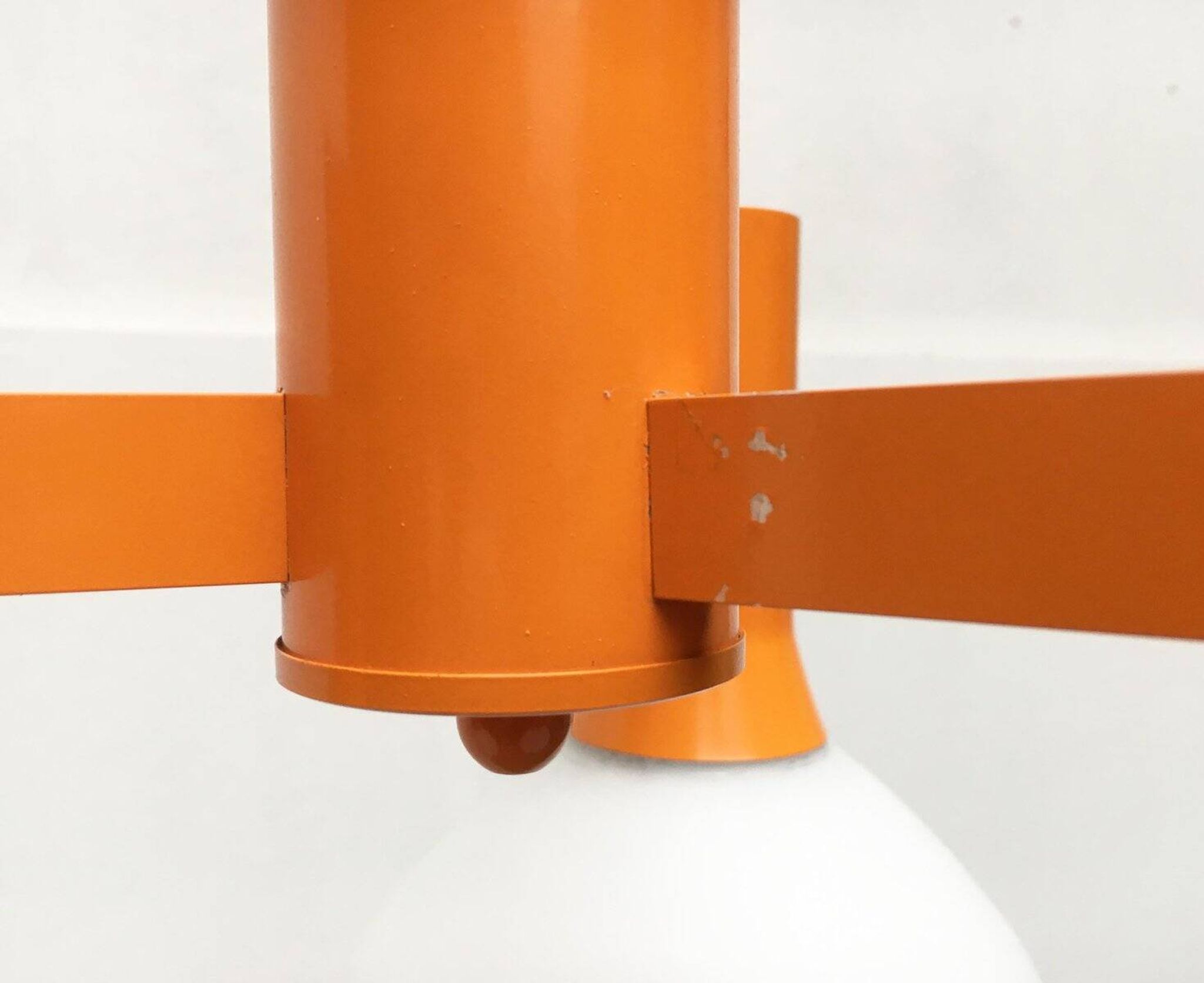 Orange Vintage Space Age Pendant Lamp