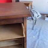 Small curtain filing cabinet.