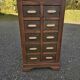 Antique oak cardboard box