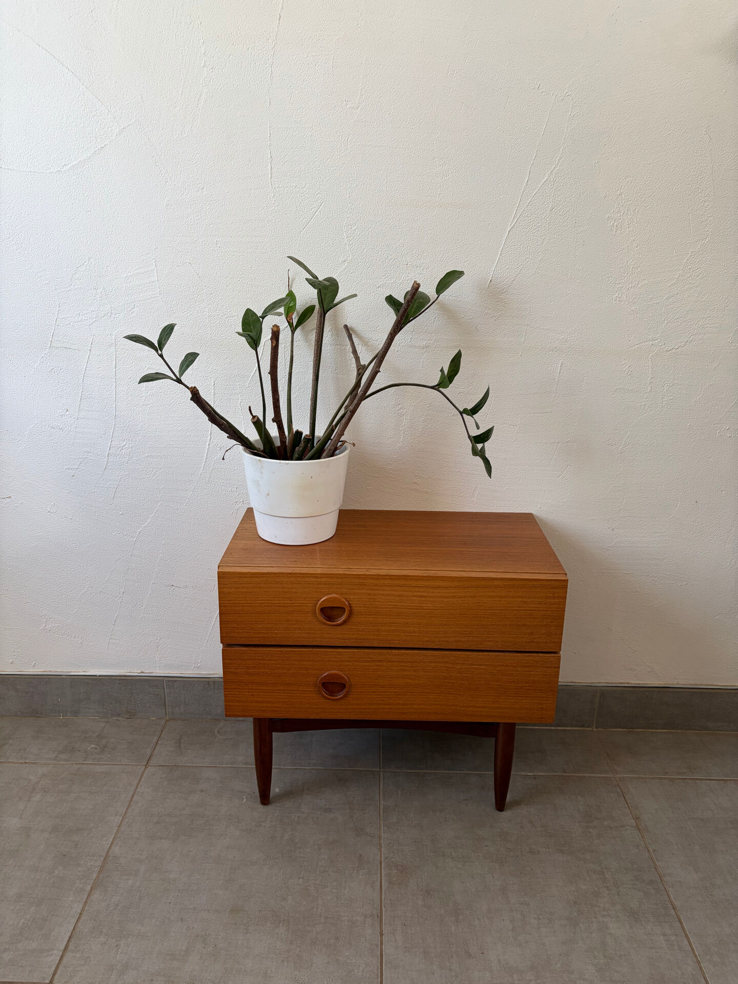 Scandinavian teak bedside table/nightstand