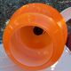 Orange opaline ceiling lamp suspension 1970