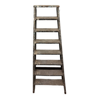 Ancien escabeau de peintre en bois