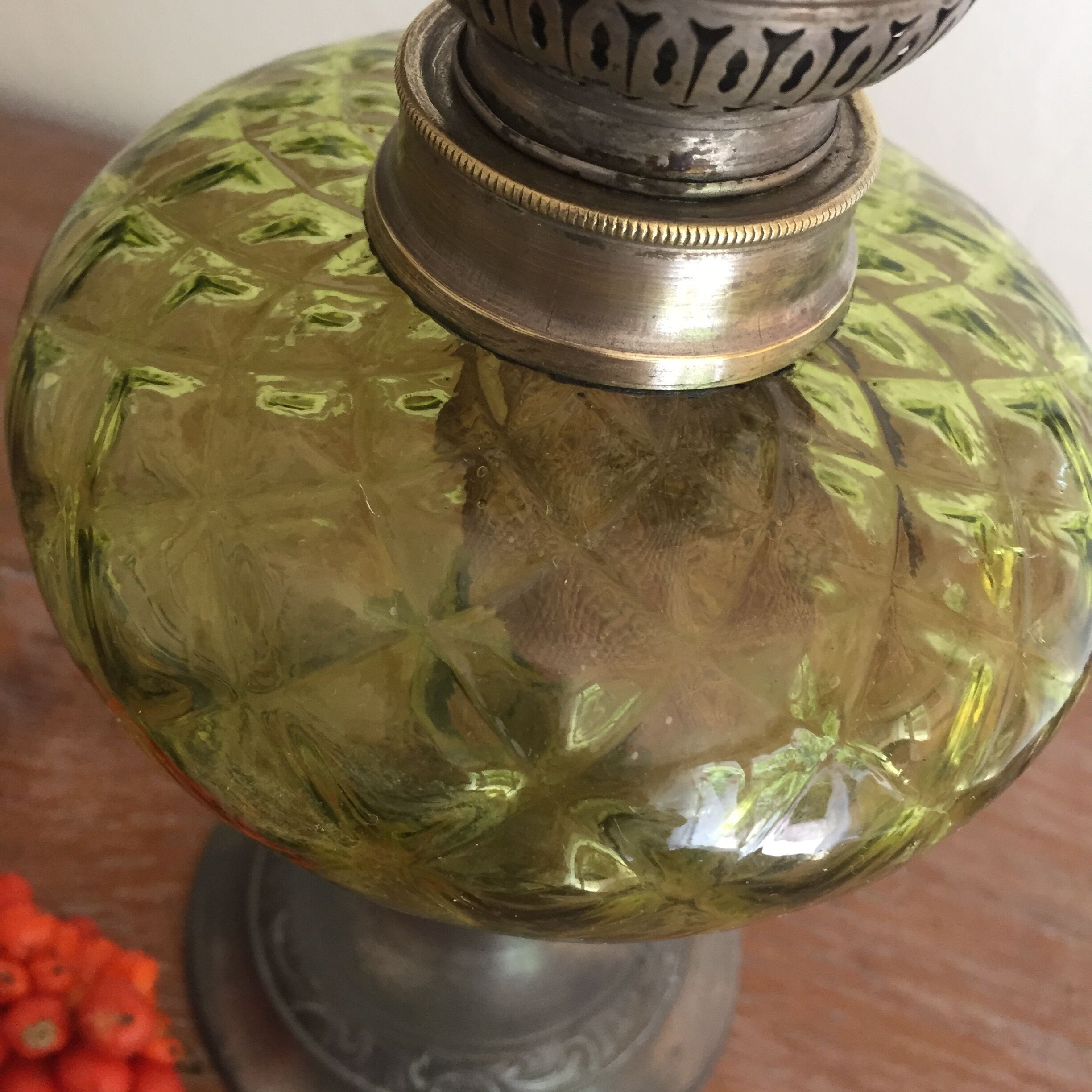 Old kerosene lamp