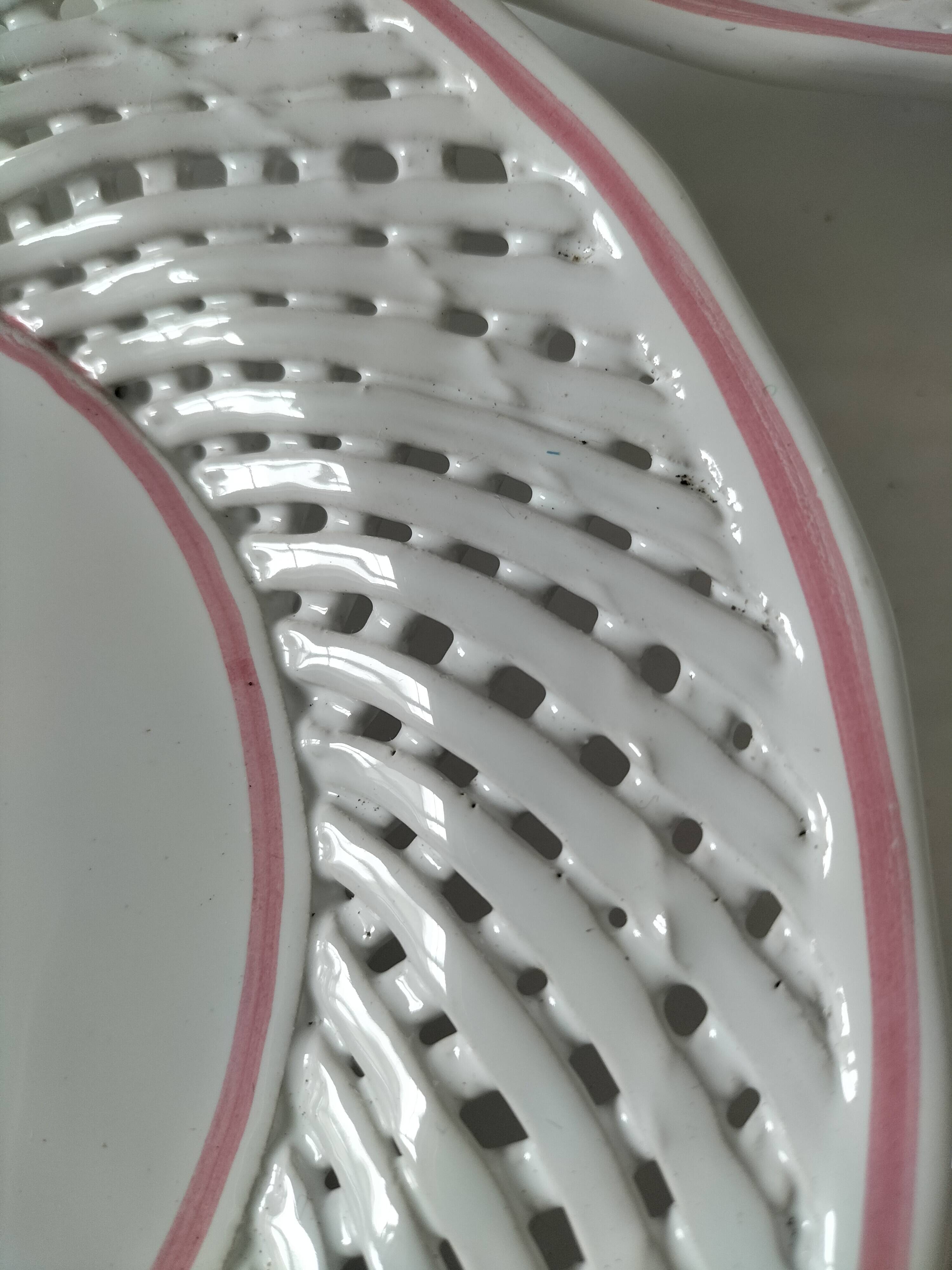 6 pierced dessert plates Portugal