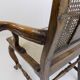 Chaise en bois néobaroque avec vannerie viennoise