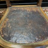 Série de 4 chaises Louis XVI en cuir