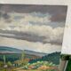 Painting oil landscape countryside 1942