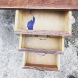 Modernist desk compass feet with drawer box