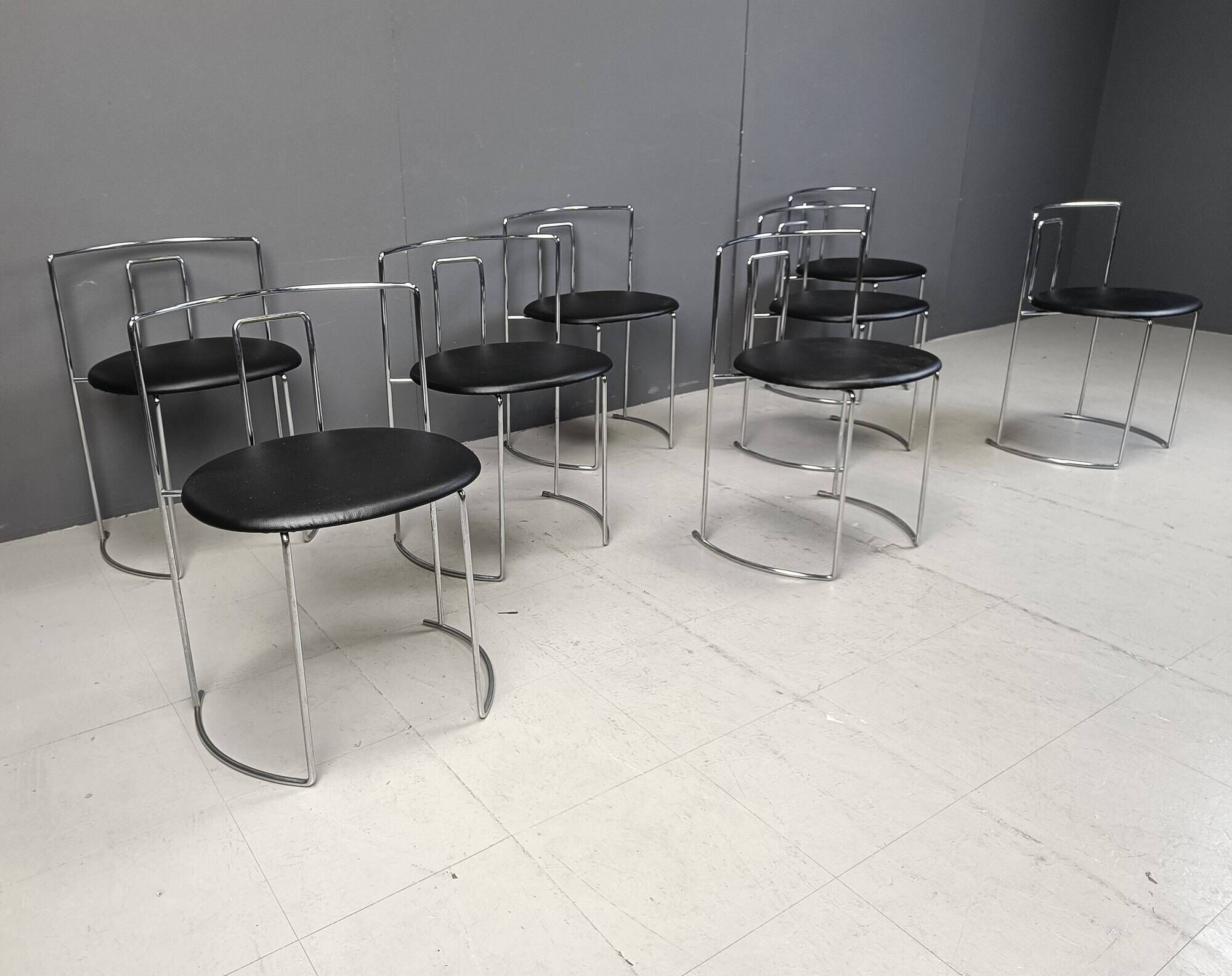 Set of 8 Gaja chairs by Kazuhide Takahama for Studio Simon, 1980s