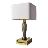 Bd Lumica table lamp, murano glass and brass, Italy, 1970