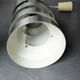 Brushed Aluminum hanging lamp, Germany, 1960s