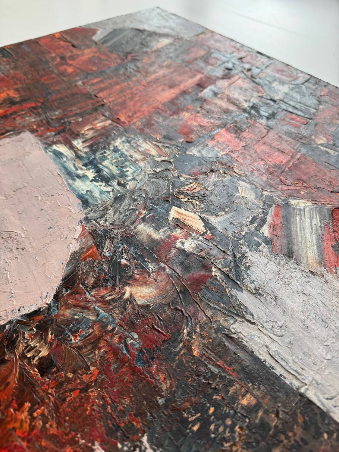 Tableau abstrait années 50