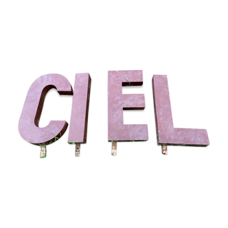 CIEL metal letters