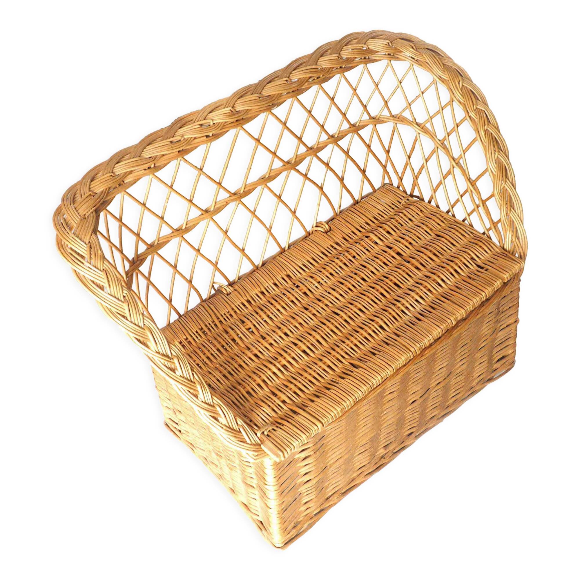 Rattan bench chest