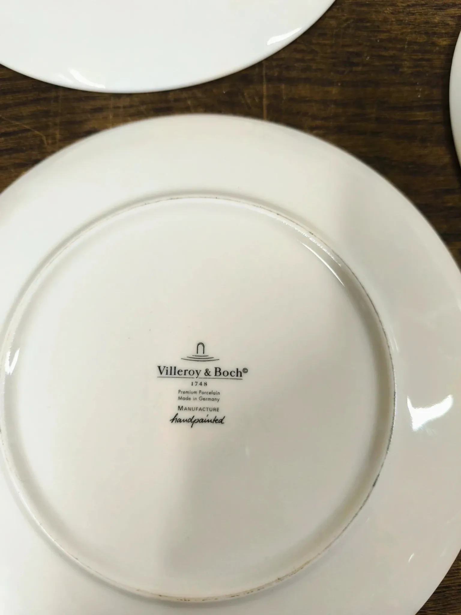 Set of 4 Dessert Plates Villeroy & Boch "Manufacture Rouge" 22cm