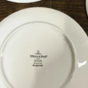 Set of 4 Dessert Plates Villeroy & Boch "Manufacture Rouge" 22cm