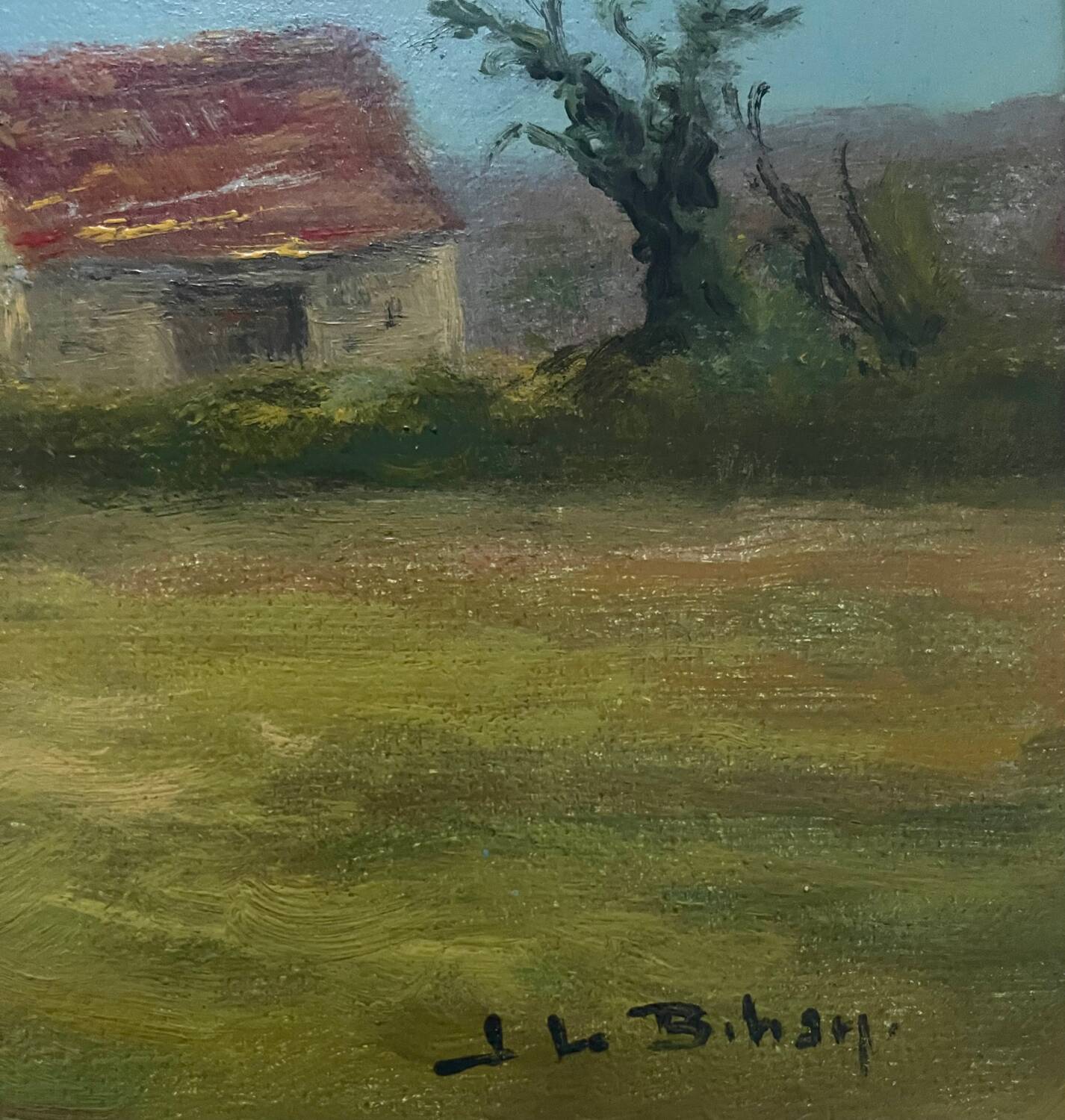Breton painting on wood