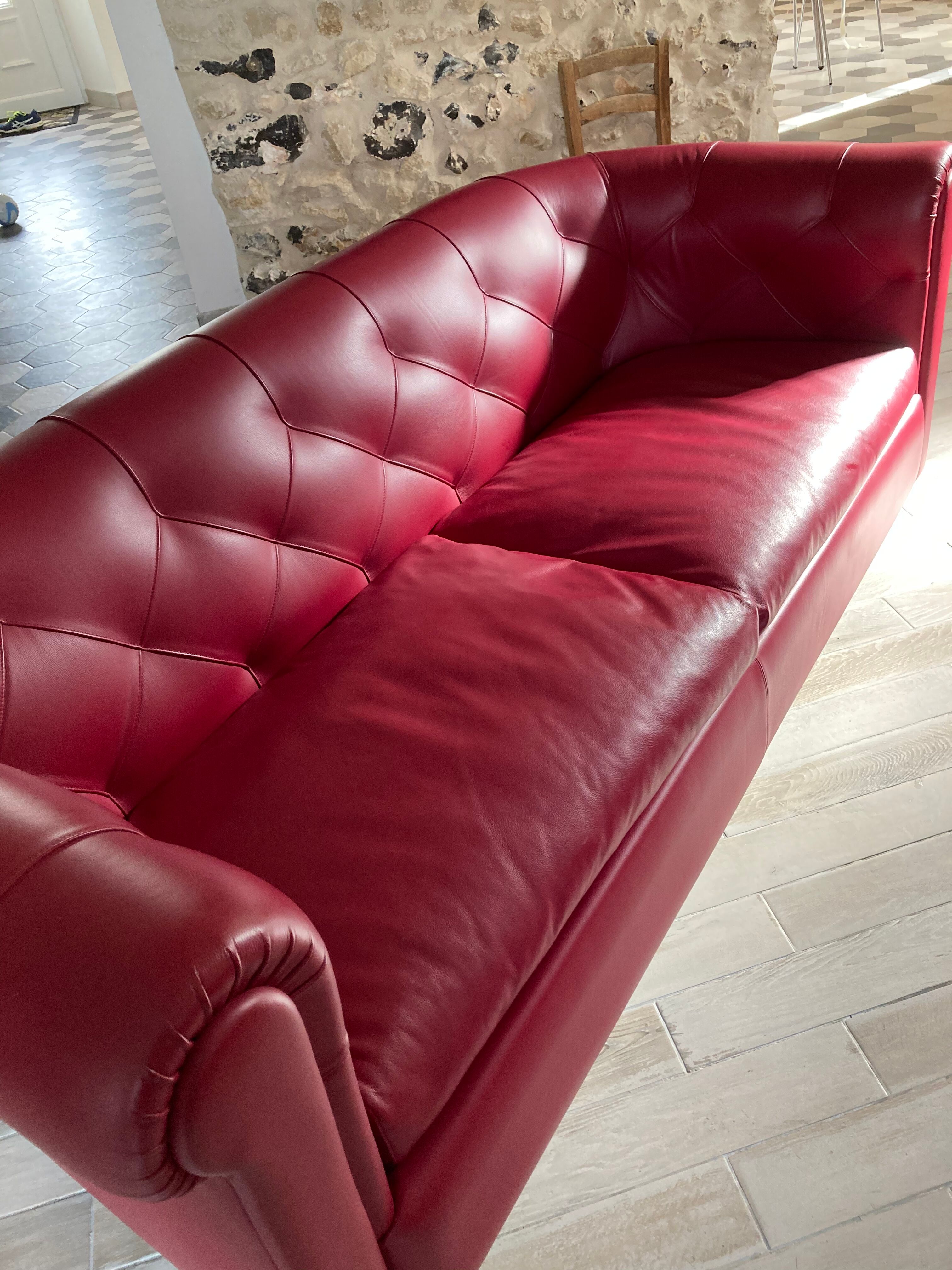 Leather sofa poltrona frau