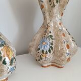 Pair of vintage earthenware vases